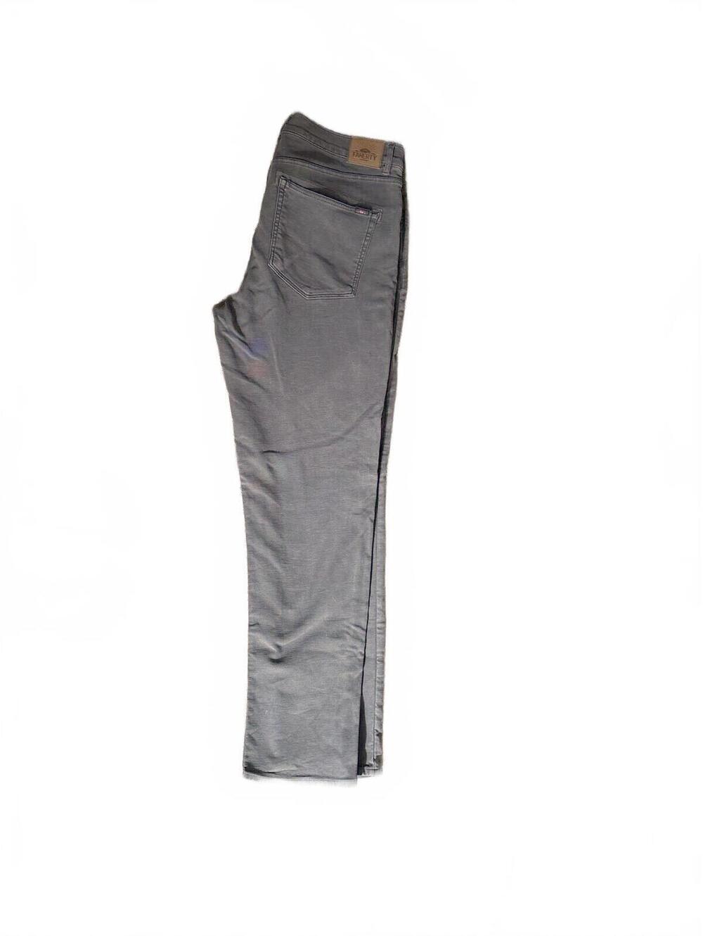 Faherty Five-Pocket Stretch Slim Fit Pants Gray - Waist 38